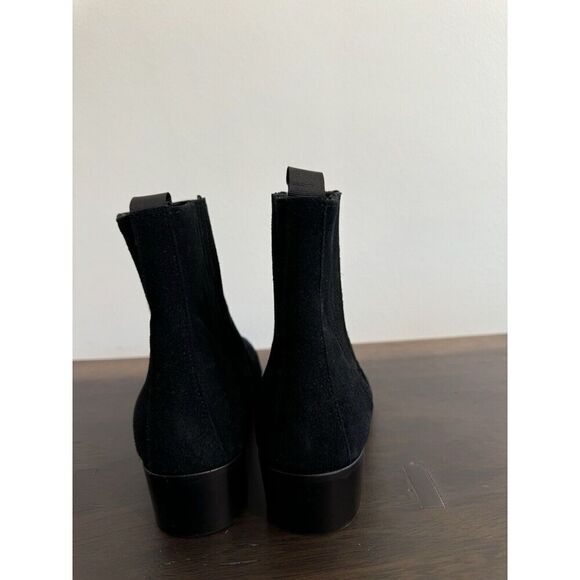 Women’s New the Kooples Black Suede Chelsea Boots Size 39 vestiaire 8 Ankle - Picture 4 of 8